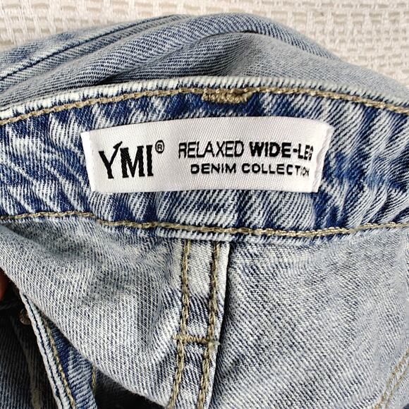 YMI Women’s Relaxed Wide Leg Light Wash Jeans Size 9/29 - Picture 5 of 8